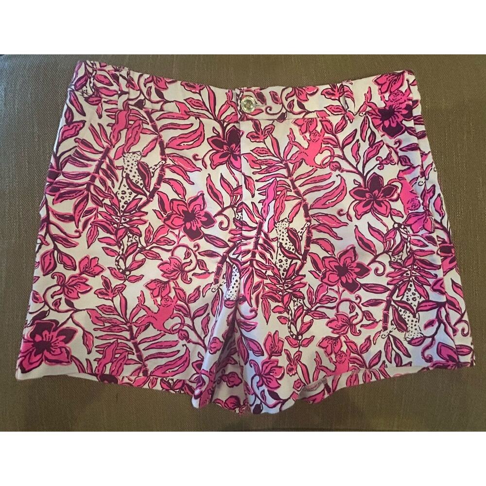 NWT Lilly Pulitzer Elderflower Blossom Shorts Gretchen High Rise 5” Size 14